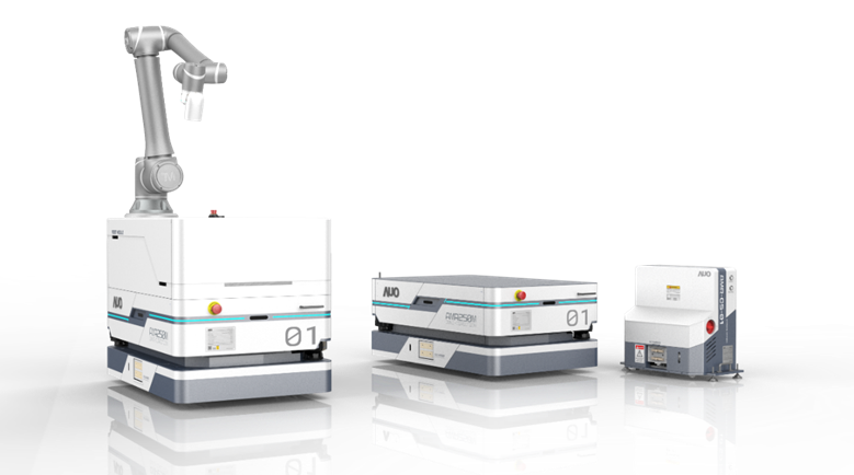 问鼎數位開發的自主式移動機器人（AMR250M），搭配全向輪並結合AI演算法、2D LiDAR、3D攝影機等技術，協助客戶實現產線全自動化